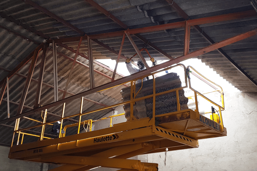 Retirada de cubiertas de amianto en albacete 08